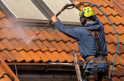 Démoussage et hydrofuge de toiture à Falletans
